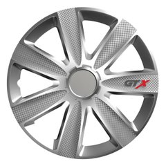 Колпаки для колес GTX carbon "silver" R16 - 4 шт. Amio 10321