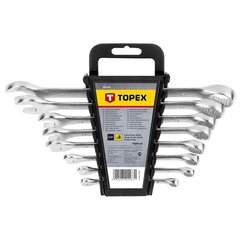 Набор ключей комбинированных рожково-накидные 6-19 мм, 8 шт Topex 35D756