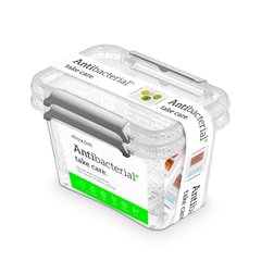 Сет антибактериальные пластиковые пищевые контейнеры с микрочастицами серебра 0,65 л 15 х 9,5 х 10 см - 2 шт Orplast 3022