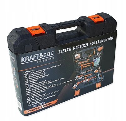 Набір інструментів, 100 елементів Kraft&Dele KD10839