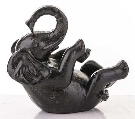 Статуетка фігурка Слон чорного кольору 15x16 см