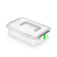 Антибактеріальний пластиковий харчовий контейнер з мікрочастинками срібла 3,1 л 29,5 х 20 х 8,5 см ручка Orplast 1313