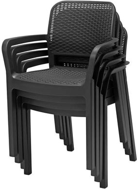 Садовий стілець пластиковий KETER Samanna 216924 графіт