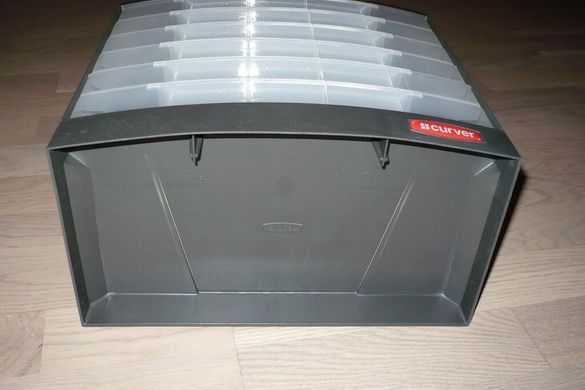 Ящик органайзер для мастерской CURVER 159561 коробка з 6 полками для аксессуаров