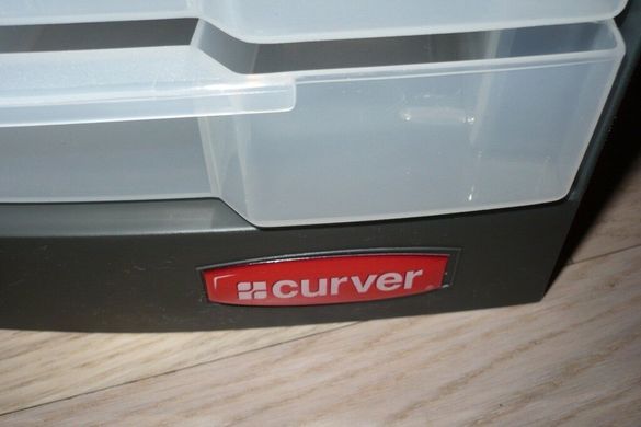 Ящик органайзер для майстерні CURVER 159561 коробка з 6 полицями для аксесуарів