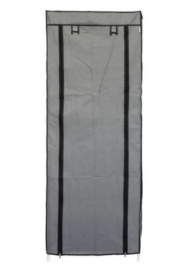 Велика текстильна шафа для взуття XL 57x27x161,5 см  сіра G-749