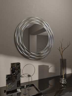 Зеркало настенное Velka в серебряной 80 см