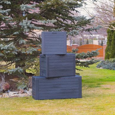 Садова скринька Prosperplast Woodebox 460 х 585 х 550 мм для зберігання коричневий
