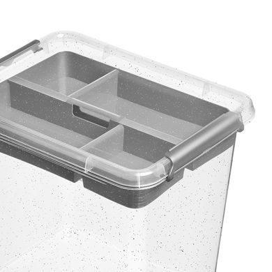 Сет антибактеріальні пластикові харчові контейнери з мікрочастинками срібла 2,0 л 19,5 х 15 х 13 см - 2 шт Orplast 3031