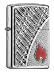 Зажигалка Zippo Pipes with Flame Emblem 2.004.757 Трубы с пламенем эмблема