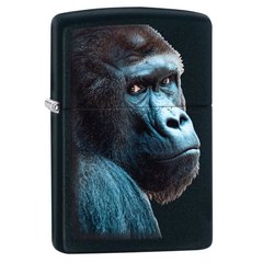 Зажигалка Zippo Ape Portrait - Black Matte 80702 Портрет обезьяны - черный матовый