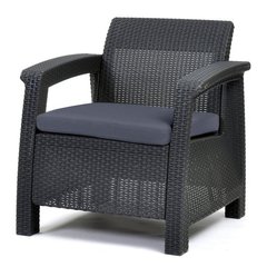 Садовий стілець Keter Corfu Chair 205068 пластиковий для саду