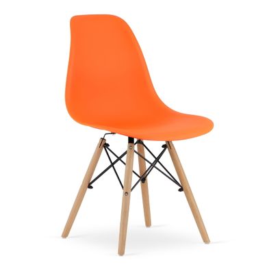 Пластиковий кухонний стілець із пластиковою спинкою Osaka помаранчевий