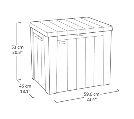 Ящик садовий для зберігання 113 л Keter Urban Storage Box 246943 графіт