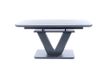Раскладной стол Signal Montblanc серый матовый закаленное стекло 160(200)X90