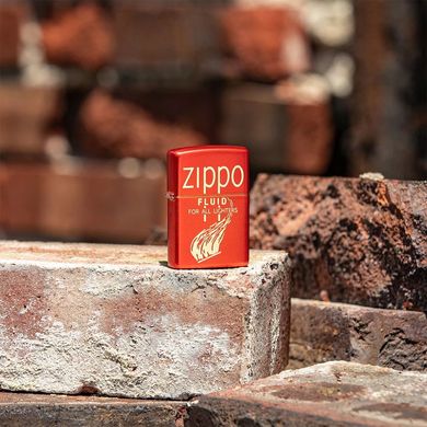 Запальничка Zippo Retro Design Metallic Red 49586
