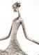 Декоративная серебряная статуэтка фигурка Девушка в платье