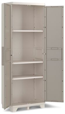 Шкаф для инструментов пластиковый высокий 68x182 см 3 полки Keter/Kis Wood Grain High