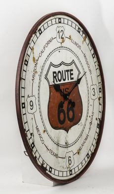 Декоративний круглий годинник Route US 66 мдф 80 см
