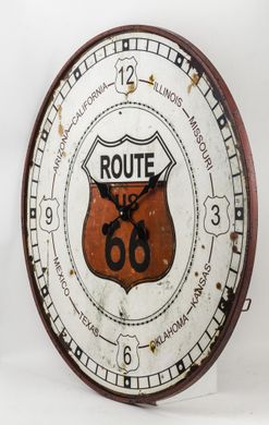 Декоративний круглий годинник Route US 66 мдф 80 см