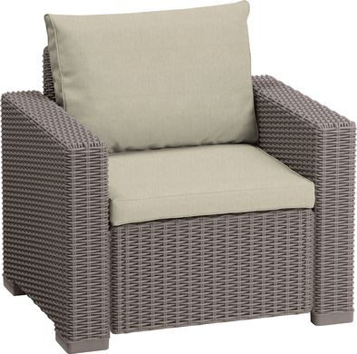 Комплект садовых кресел Keter California Chair (2x) 252898 капучіно