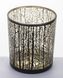 Декоративний скляний свічник чорні дерева 132003