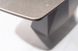 Стол Signal Cortez Ceramic 160(210)x90 серый эффект мрамор/антрацит мат