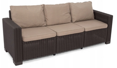 Садовий диван зі штучного ротанга Keter California коричневий 252833