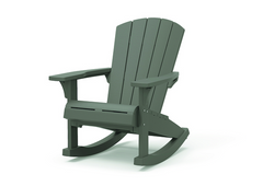 Крісло-гойдалка садове пластикове Keter Rocking Adirondack 253277 сірий