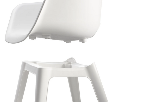 Садовий стілець пластиковий KETER AKOLA 238358 білий для вулиці