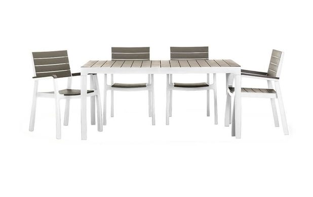Стіл для саду KETER HARMONY TABLE 236051 білий/світло-сірий