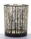 Декоративний скляний свічник - вазочка чорні дерева 132004