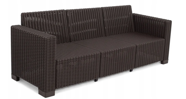 Садовий диван зі штучного ротанга Keter California коричневий 252833