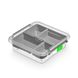 Антибактериальный пластиковый пищевой контейнер с микрочастицами серебра 2 л 20x20x8,5 Orplast 1266 + вставка