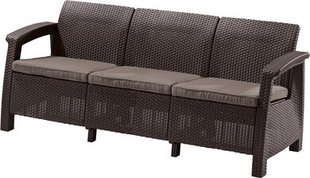 Диван для саду і тераси Keter Corfu Love Seat Max 223207 коричневий 258947