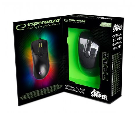 Мишка дротова з підсвічуванням 6d Esperanza EGM502 оптичний сенсор