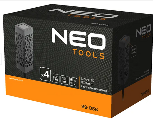 Садовый светильник набор 4шт. Neo Tools 99-058 черные