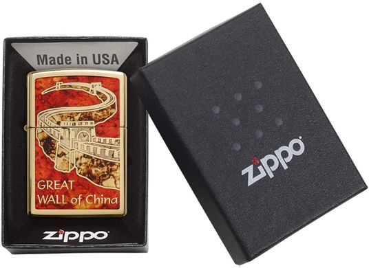 Запальничка Zippo 60002837 Great Wall of China - High Polish Brass - Special Editions 2016/2017