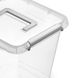 Антибактериальный пластиковый пищевой контейнер с микрочастицами серебра 8,0 л 39,5 х 19,5 х 11,5 см ручка Orplast 1423