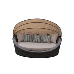 Шезлонг диван из плетеного искусственного ротанга для отдыха Velka Supremo с подушками AC-1534-52