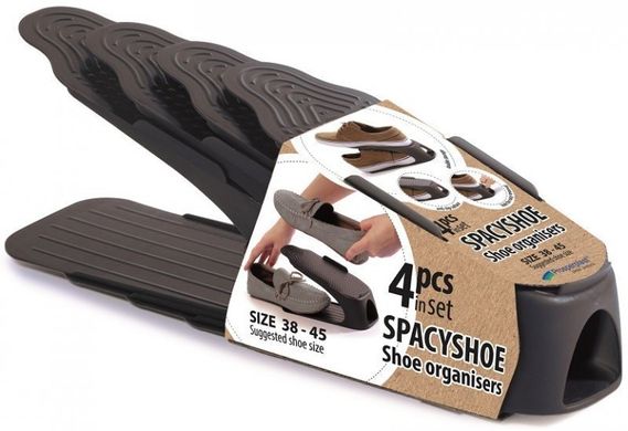Набор органайзеров для обуви Prosperplast Spacyshoe set IOBM4-S433 (размер 38-45 ) антрацит