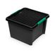 Екологічні контейнери для зберігання з кліпсами та кришкою 25 л 39x29x26,5 eco.line stack&nest 1692