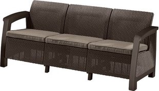 Диван для саду і тераси Keter BAHAMAS LOVE SEAT MAX 235038 коричневий