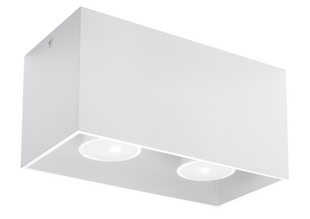 Потолочный светильник Sollux Quad Maxi 2xGU10/40W/220V белый (SL.0380) SL.0380 фото