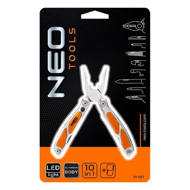 Многофункциональные плоскогубцы металлические NEO Tools 10 предметов 01-027