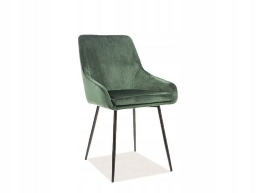 Стілець крісло із підлокітниками Signal Albi Velvet Green зелене м'яке