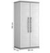 Багатофункціональна шафа пластикова Keter/Kis Excellence XL High Cabinet висока 003191 бежева