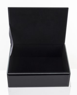 Декоративна скринька для біжутерії чорна 142930