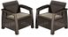 Комплект садових крісел KETER Bahamas Duo Set 235040 коричневий