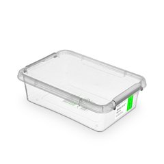 Антибактеріальний пластиковий харчовий контейнер з мікрочастинками срібла 8,5 л 39 х 29 х 11,5 см Orplast 1512